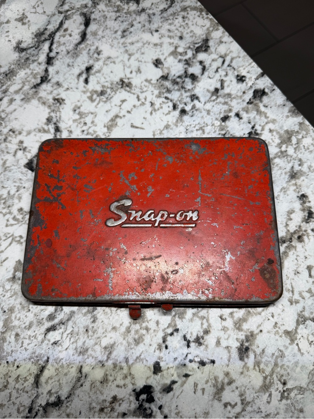 Vintage 1971  Snap On Tools KRA-275 Metal Case Box For 1/4" Drive Socket Set